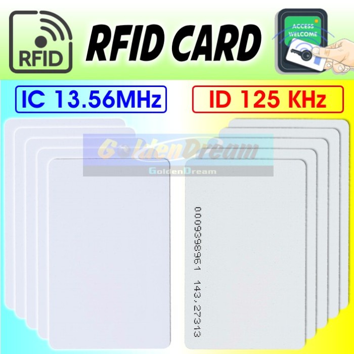 

RFID Card IC 13.56Mhz ID 125Khz Kartu Absensi Akses 14443A RC522 NFC