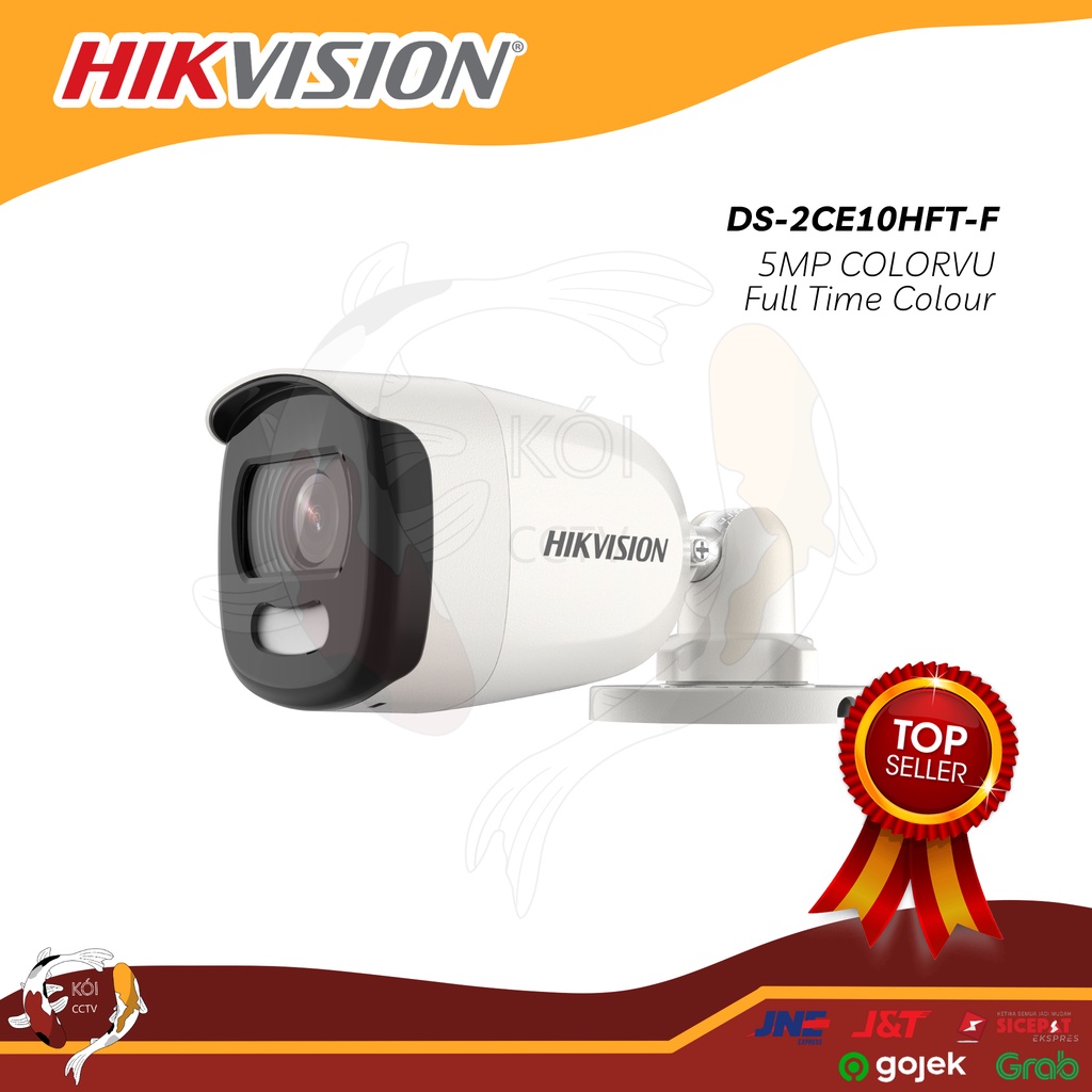 CCTV Hikvision 5MP Colorvu DS-2CE10HFT-F FULL Color Colour Camera