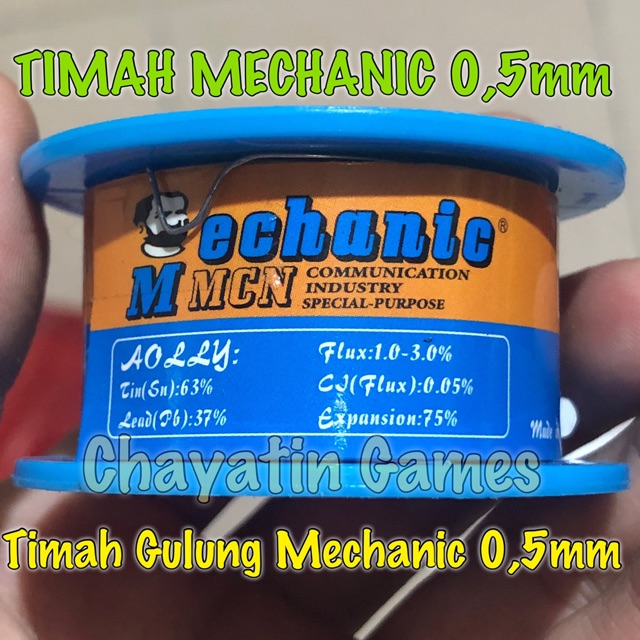 TIMAH MECHANIC / MEKANIK 0,5 MM BIRU