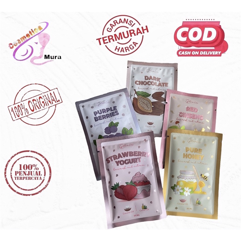 [ masker rambut sachet ] Lea gloria hair mask sachet - LEA GLORIA HAIR MASK AND VITAMIN - MASKER RAMBUR LEA GLORIA