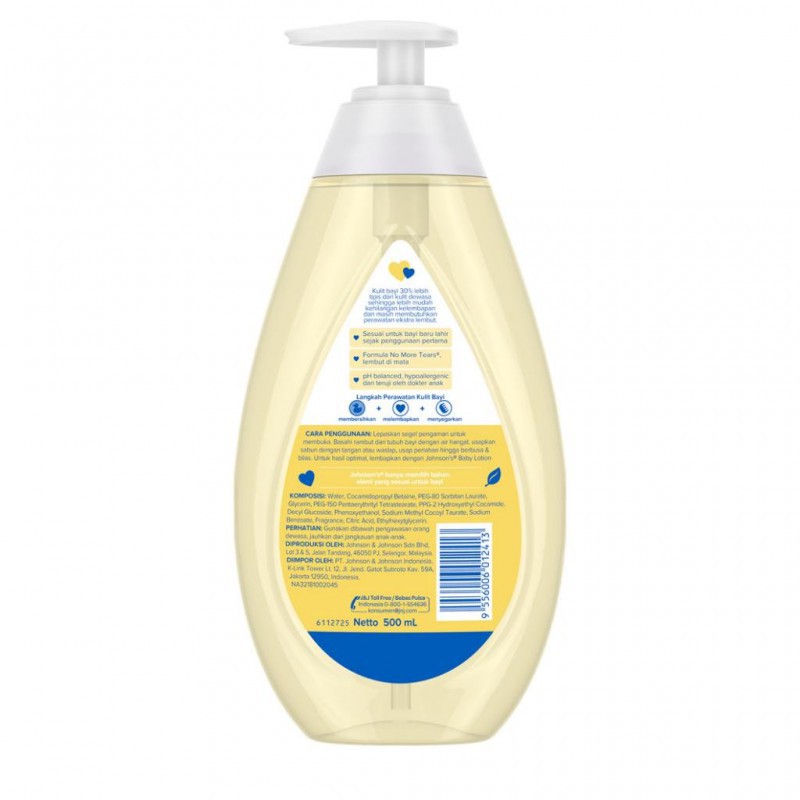 Johnsons Baby Bath Hair and Body 2in1 Top To Toe Wash - 500ml