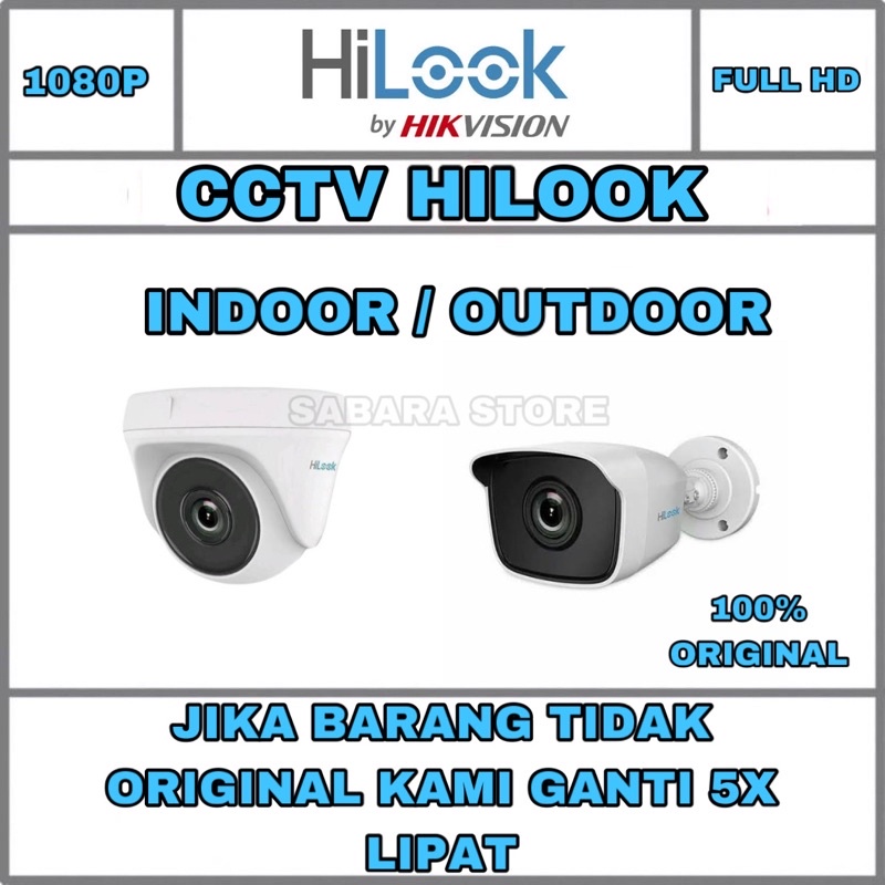 CCTV OUTDOOR / INDOOR HI LOOK THC-B120PC THC T120 PC 2MP FULL HD RESMI HILOOK BY HIKVISION murah