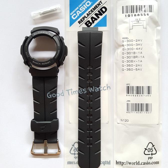 Paket Strap Bezel G-Shock G-300 G-301B G-313Ms G-314Rl Casio Original Terbaru