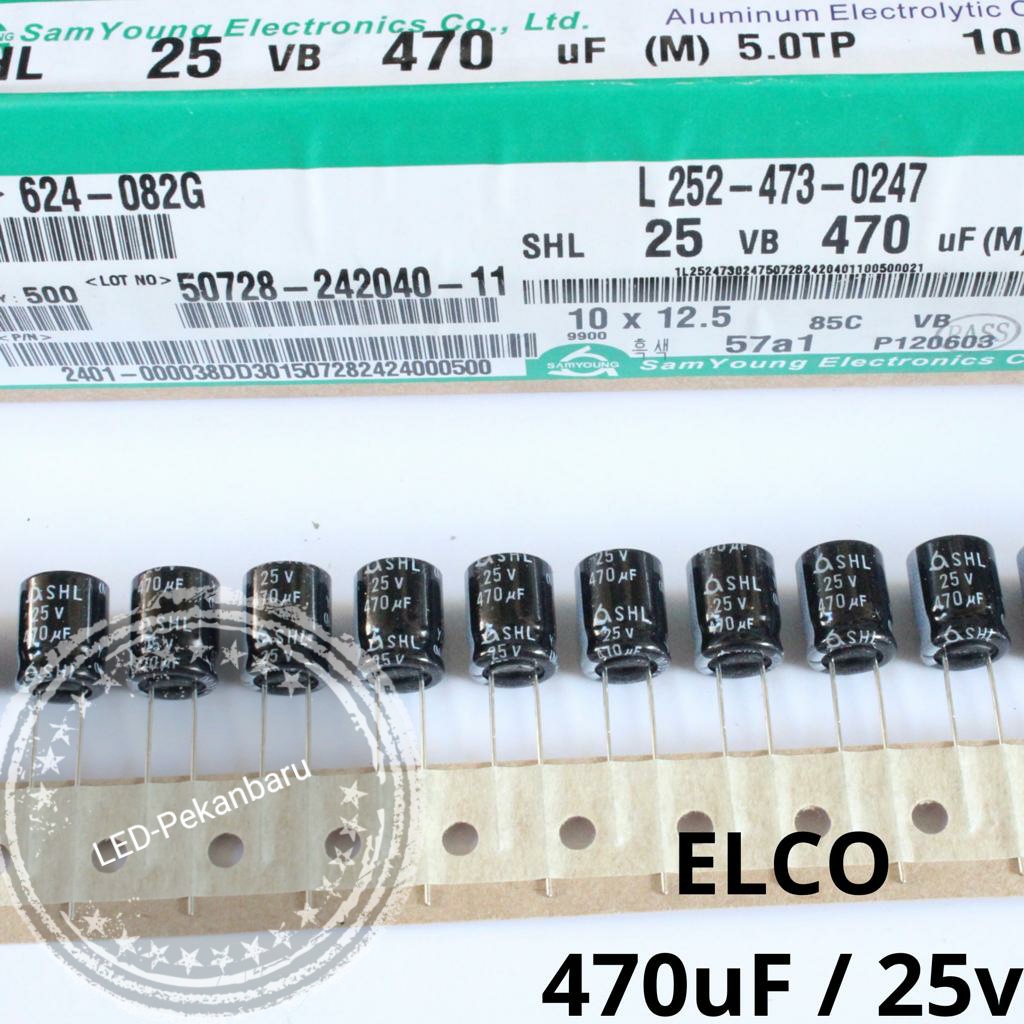 CAPASITOR ELCO 470uF 25V KAPASITOR ELKO 470uF-25v 470 uF 25 v