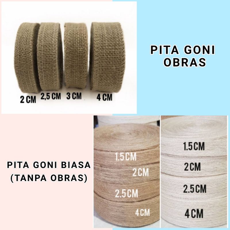 PER 1 ROLL - PITA GONI OBRAS/PITA GONI COKLAT/PITA GONI COKLAT NATURAL
