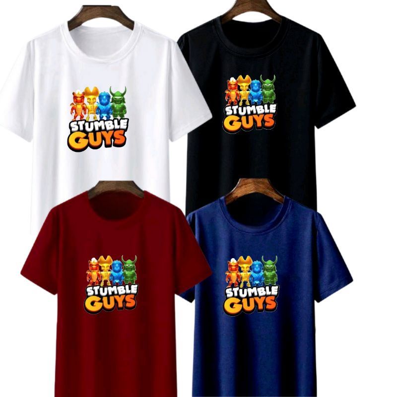 Baju Kaos Atasan  Anak/Remaja Stumble Guys 1-12 Tahun/Remaja