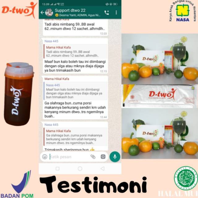 Ecer dtwo obat diet nasa / diet herbal / diet aman / obat diet