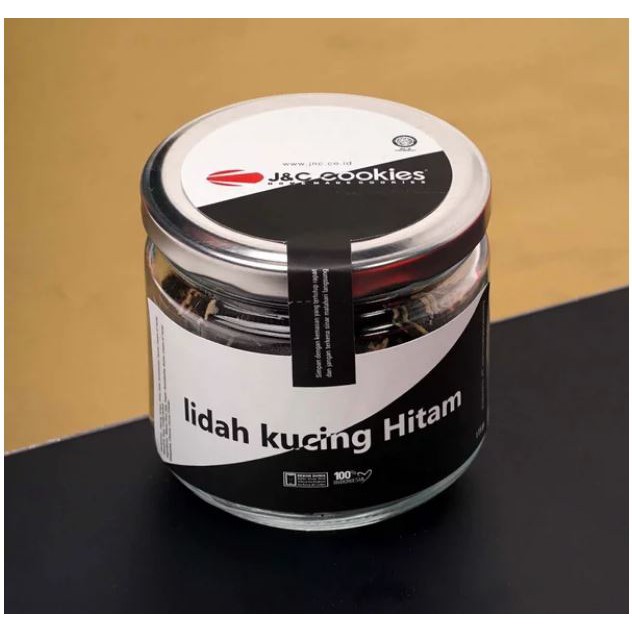 

JnC Cookies Lidah Kucing Hitam toples kaca by J&C Cookies