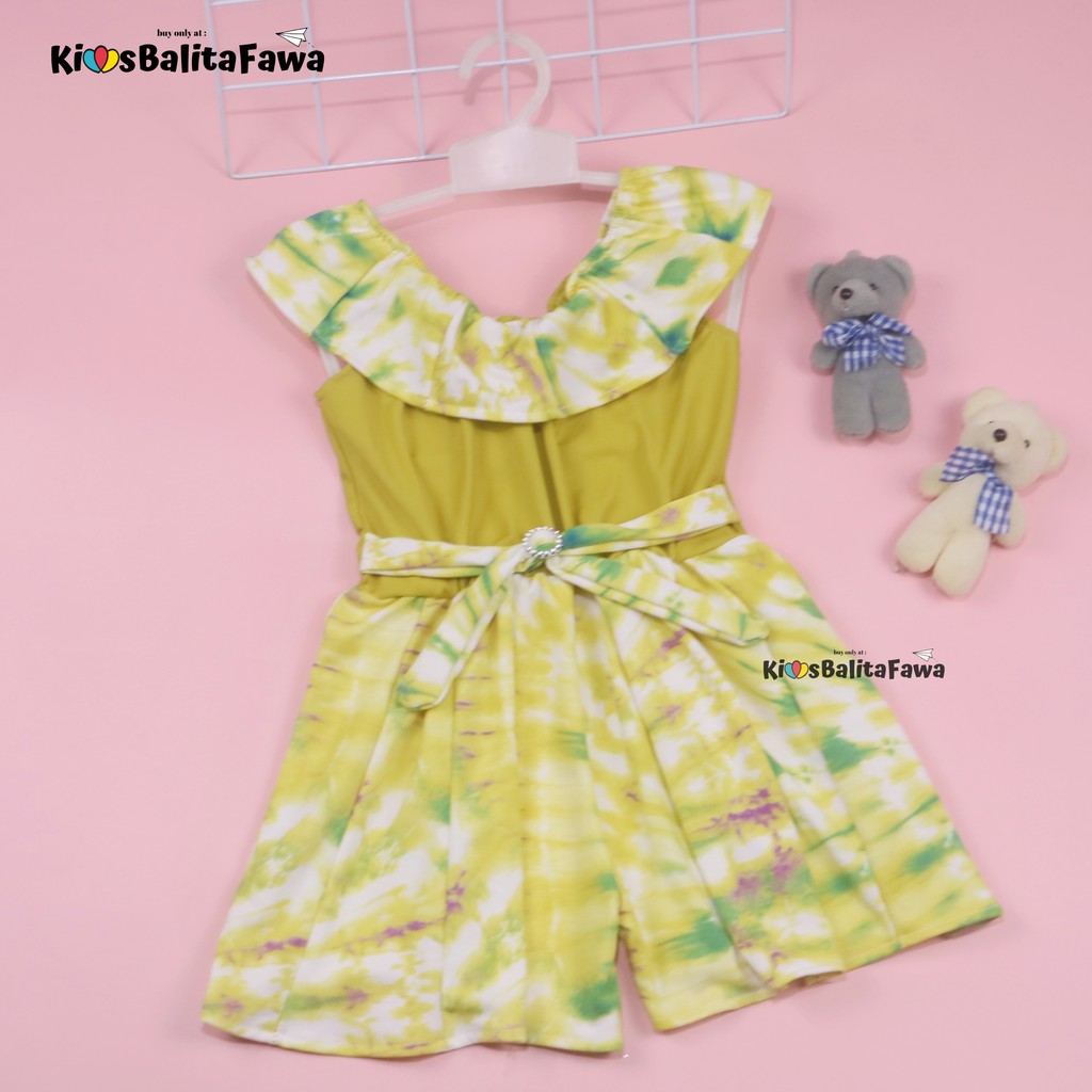 Jumpsuit April uk 1-2 Tahun / Baju Anak Perempuan Pakaian Murah Balita Cewek Adem Baju Pesta Import