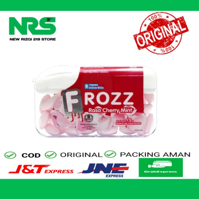 

Permen Frozz Candy Cherry Mint 15G / Fros / Froz permen bebas gula