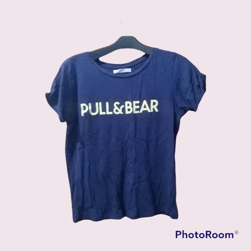 Preloved kaos Pull and bear pull & bear navy