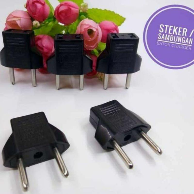 OVER STEKER/CONVERTER SAMBUNGAN BATOK CHARGER GEPENG KE BULAT