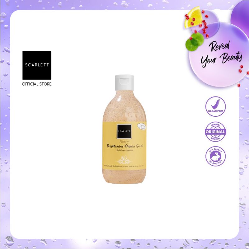 SCARLETT WHITENING SHOWER SCRUB FRESHY - SF - PERAWATAN KULIT DAN WAJAH