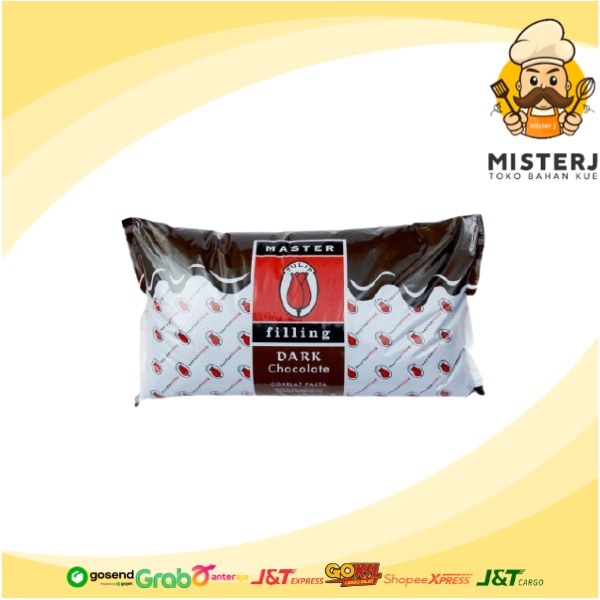 

Tulip Dark Chocolate Filling | 5 Kg | Tulip Filling Coklat Pasta | Isian Coklat