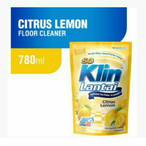 So Klin Pembersih Lantai Lemon Refill 780ml