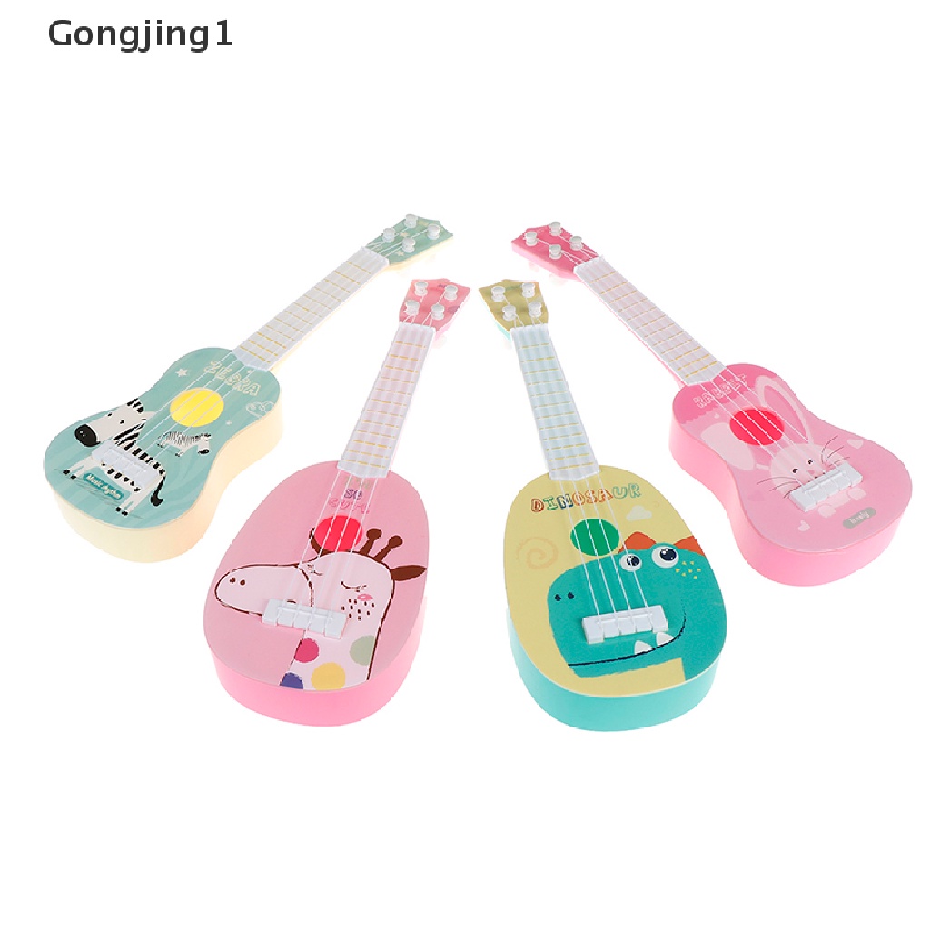 Gongjing1 Mainan Edukasi Alat Musik Gitar ukulele Metode montessori Untuk Anak