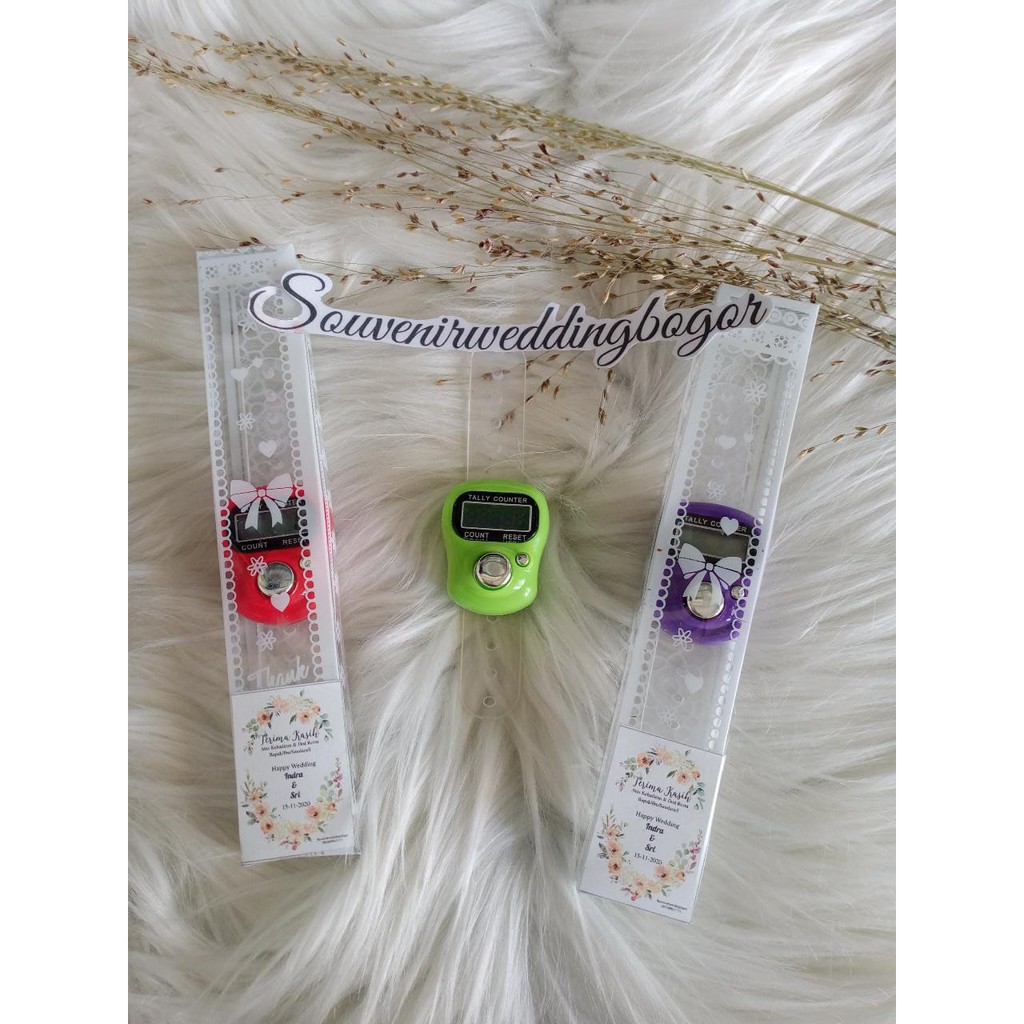 Souvenir tasbih digital kemasan mika