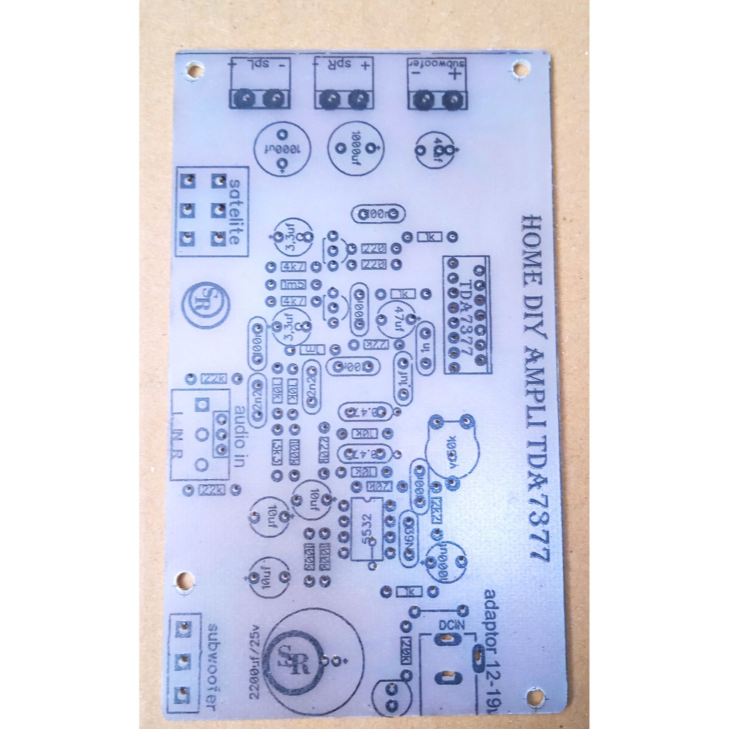 pcb home diy speaker 2.1 tda7377