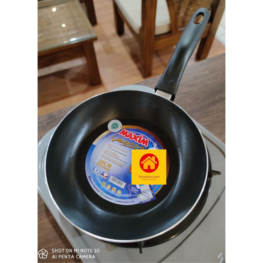  TEFLON  ANTI  LENGKET  20 26 CM MAXIM FRY PAN VALENTINO 