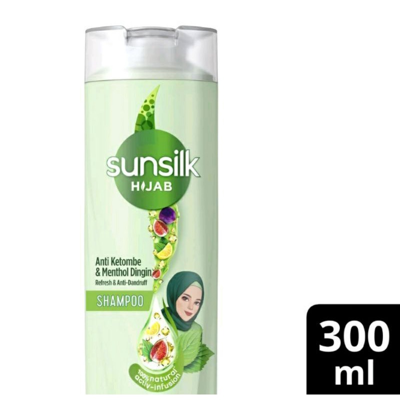 Sunsilk Hijab Shampoo Anti Ketombe &amp; Menthol Dingin Refresh 320ml