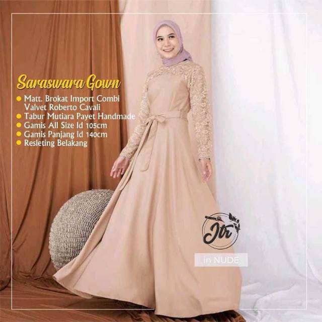 SARASWARA GOWN ,BAJU GAMIS MUSLIMAH