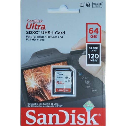 SanDisk SD Card 64GB Ultra SDXC