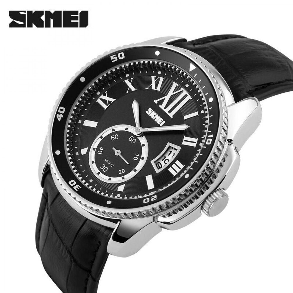 Jam Tangan Skmei 1135 Casual Leather Strap WR30M Murah