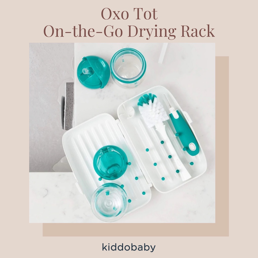 Oxo Tot On-the-Go Drying Rack &amp; Bottle Brush | Rak Botol Susu