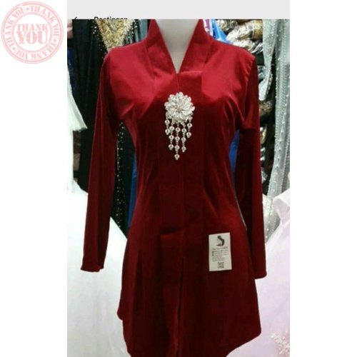 Kebaya Beludru Kartini Panjang Jumbo Terbaru Kebaya Bludru