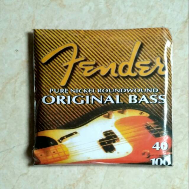 Senar Bass Fender 4 String set dan senar Gitar elektrik akustik