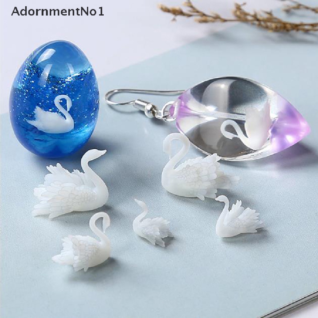 (AdornmentNo1) Ornamen Angsa 3D Bahan Resin Untuk Dekorasi Nail Art / Perhiasan Handmade DIY