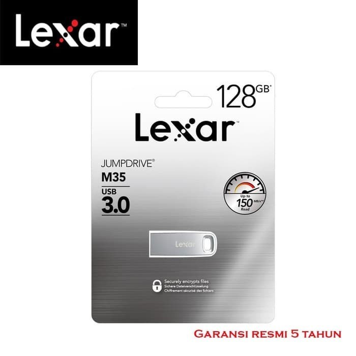 Lexar Flashdisk Jumpdrive M35 USB 3.0 32GB 64GB 128GB 256GB Garansi Resmi