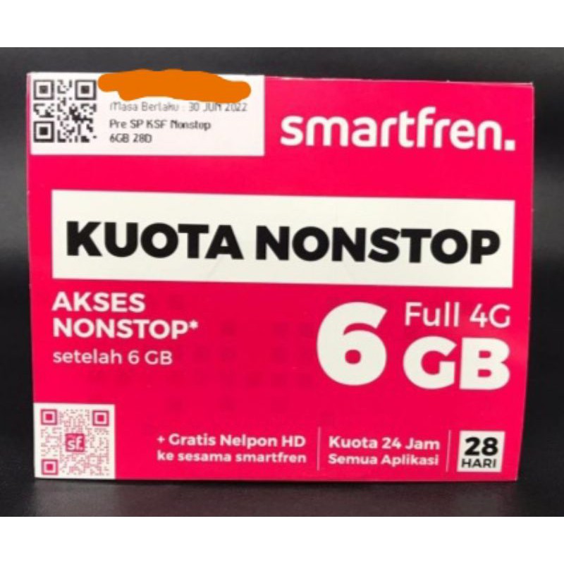 kartu Smartfren 6gb nonstop