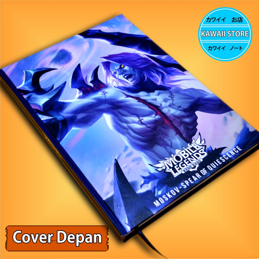 

Notebook / Pocket book Hard Cover Game MLBB MOSKOV-SPEAR OF QUIESCENCE uk A5 & A6 / Notes Book