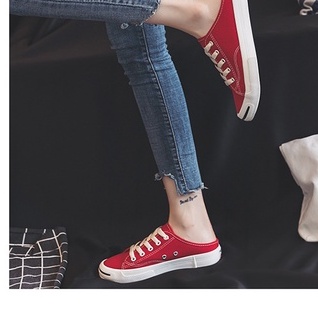 SW69 Sepatu Sneakers Kanvas Tali Wanita Import Korea