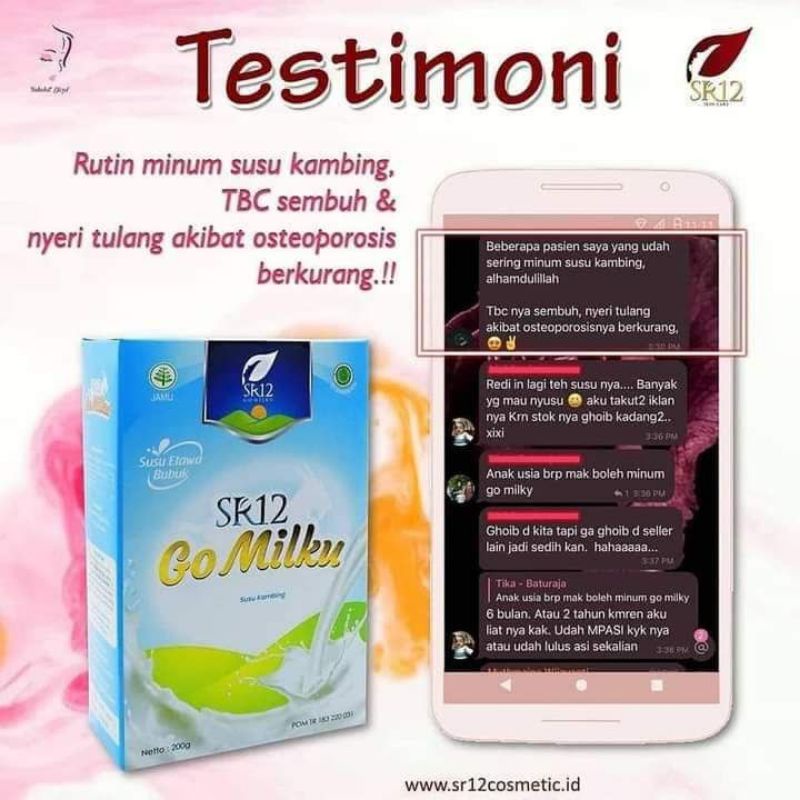 Susu Bubuk - Etawa Murni - Susu Osteoporosis - Nutrisi Tulang dan Sendi - Susu Kalsium untuk Tulang