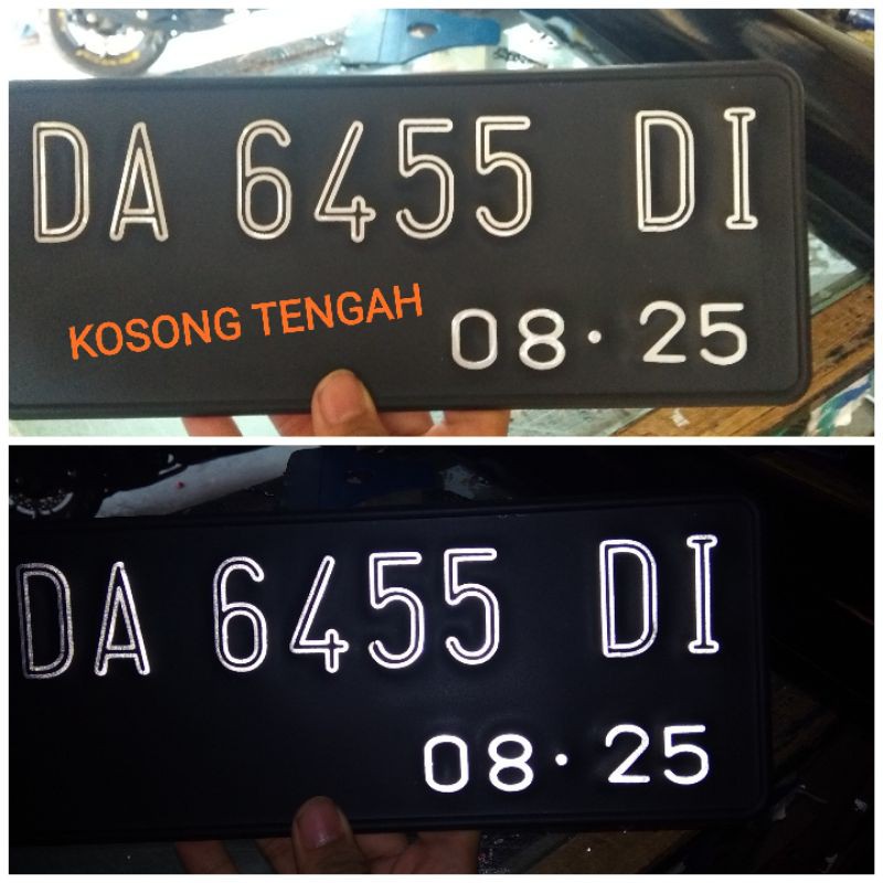 CUTTING STICKER - STICKER UNTUK NOMOR PLAT MOTOR