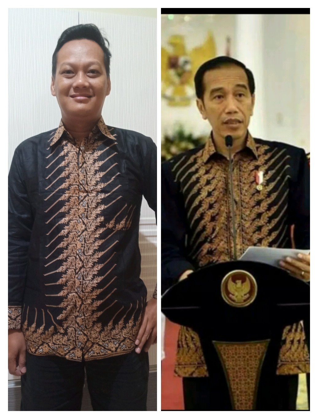 Kemeja Batik Pria Lengan Panjang Seno Parang Jokowi