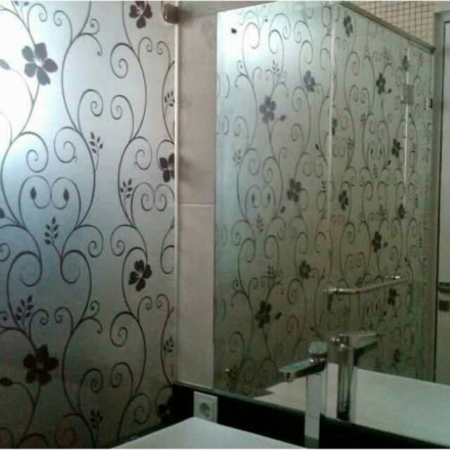 Sticker motif bunga/sticker kaca/kaca film murah/kaca film berkualitas/pelindung kaca