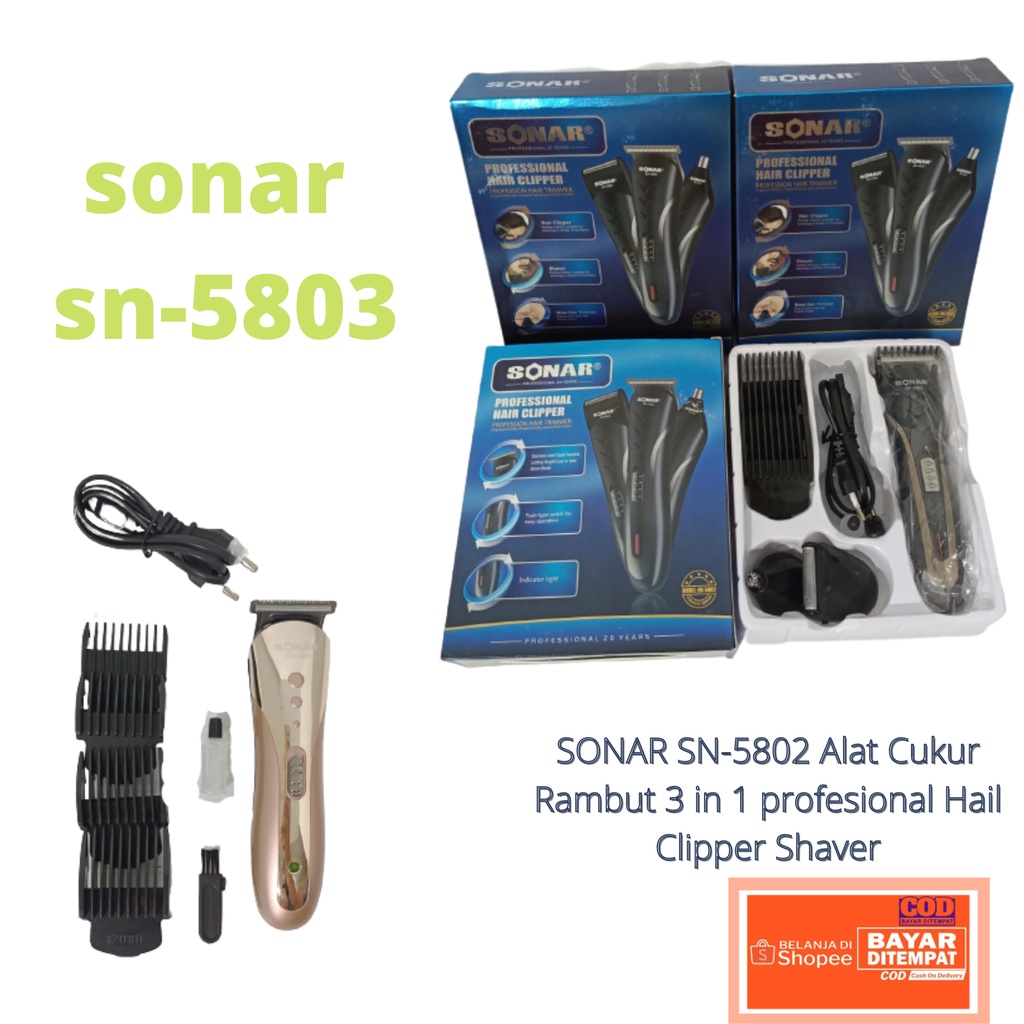 Clipper alat cukur rambut kumis jenggot Sonar SN-5803