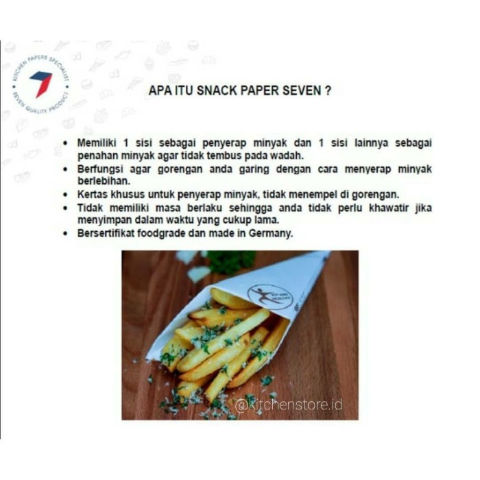 

Buruan Beli - Seven Snack Paper / Kertas Penyerap Minyak Premium
