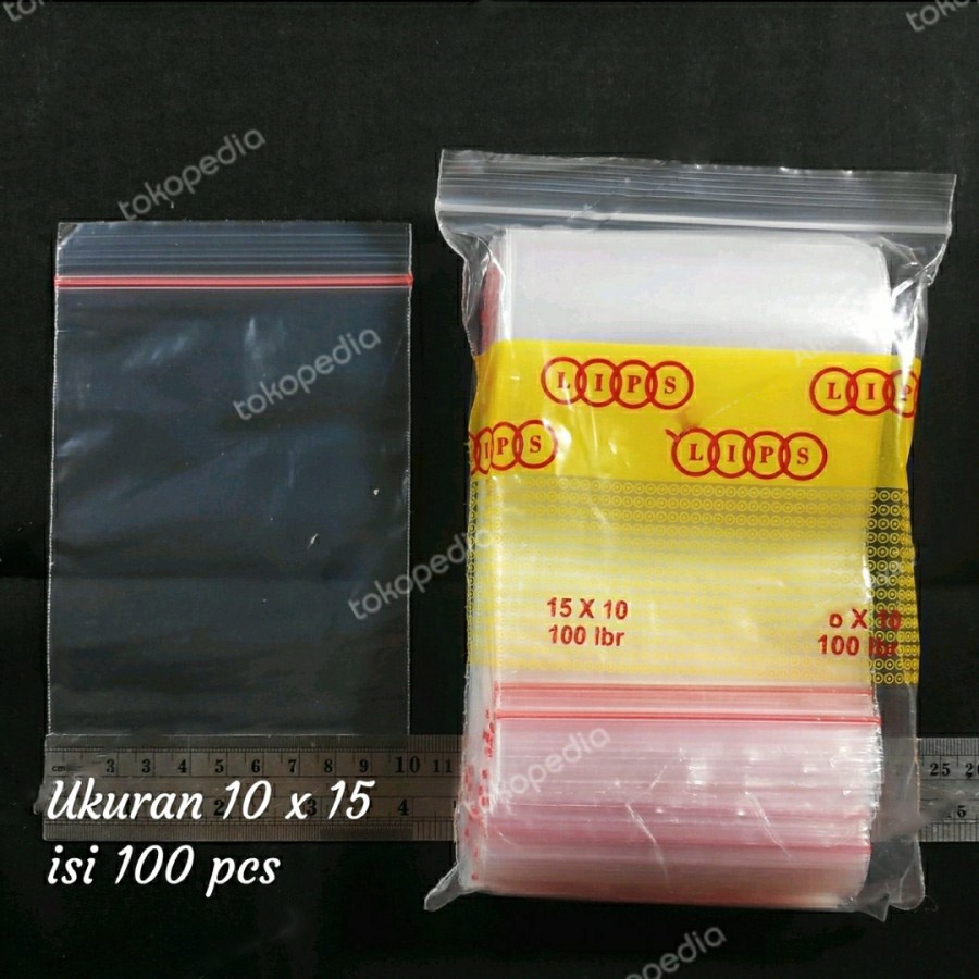 Kantong Plastik Klip uk 10x15cm isi 100 lembar TANPA Lubang/Kantong Ziper Lock/Plastik Zipper Lock/Kantong Klip/Plastik Klip