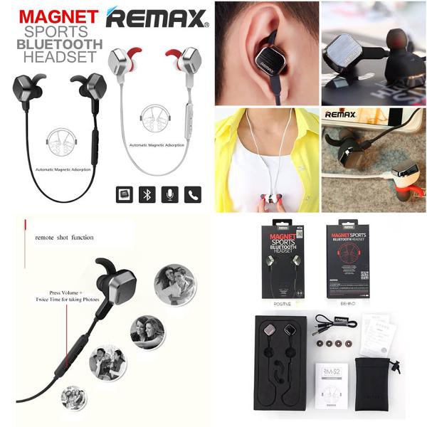 REMAX S2 Sport Bluetooth Earhphone Headset Magnet -Original-