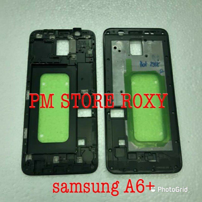 FRAME LCD TULANG CASING TATAKAN LCD SAMSUNG A6 PLUS A6+ ORIGINAL.