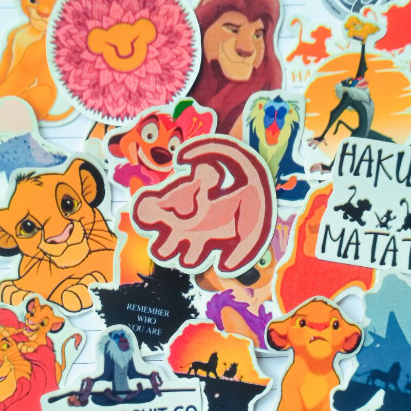 

Lion King Waterproof Sticker Pack include 20 pcs Aesthetic Korean