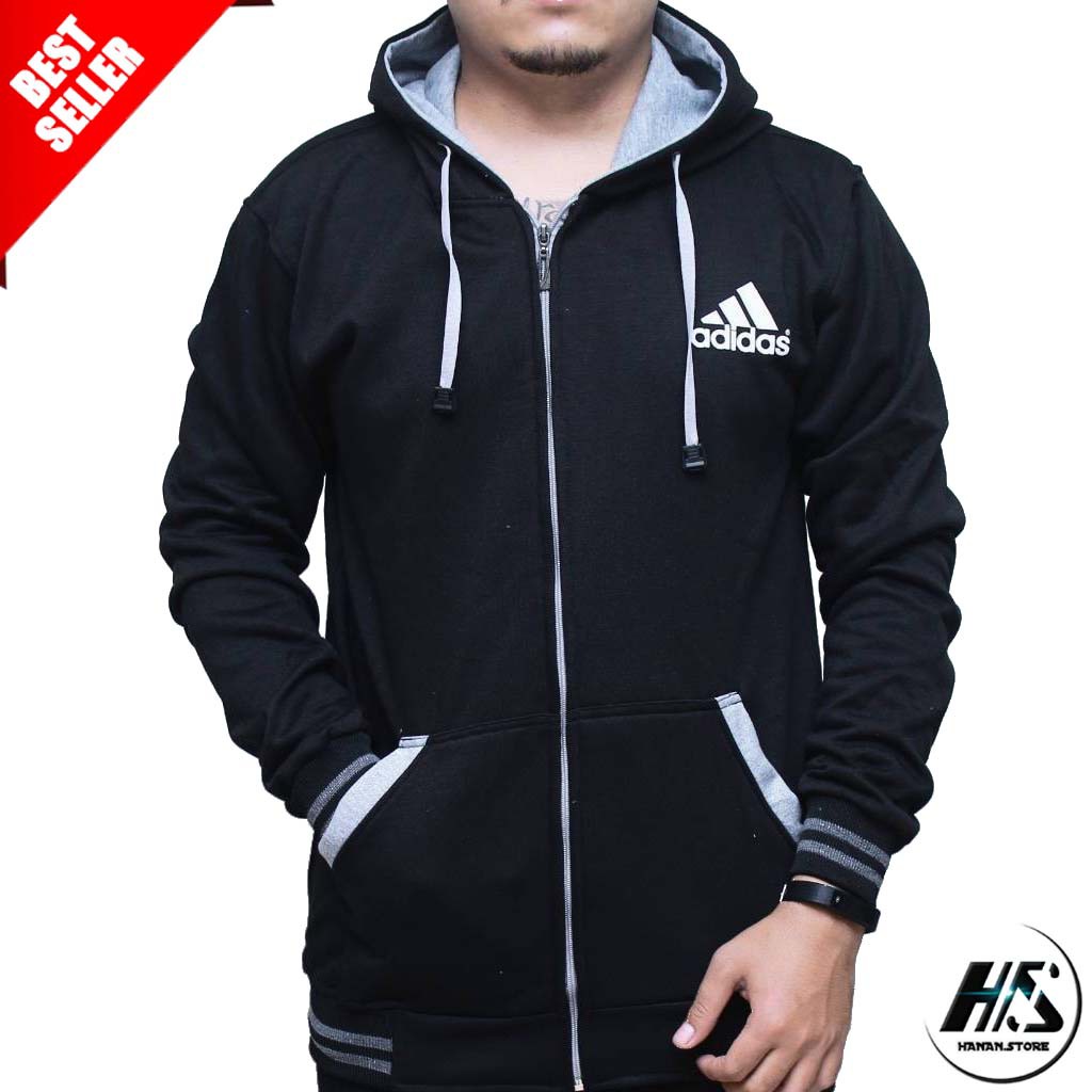 JAKET ZIPPER ADIDAS KUALITAS PREMIUM HARGA BERSAHABAT VARIAN WARNA