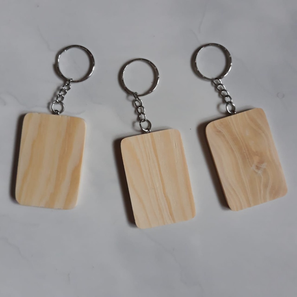 Bahan Souvenir Gantungan Kunci Kayu Shopee Indonesia