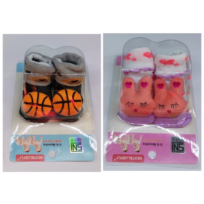 Kaos Kaki Boneka Impor 0-6 bulan / Kaoskaki Boneka untuk Bayi