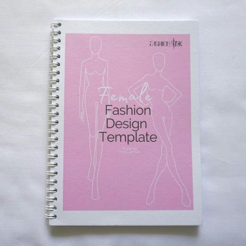 

Fashion design template wanita Fashion designer ukuran A5