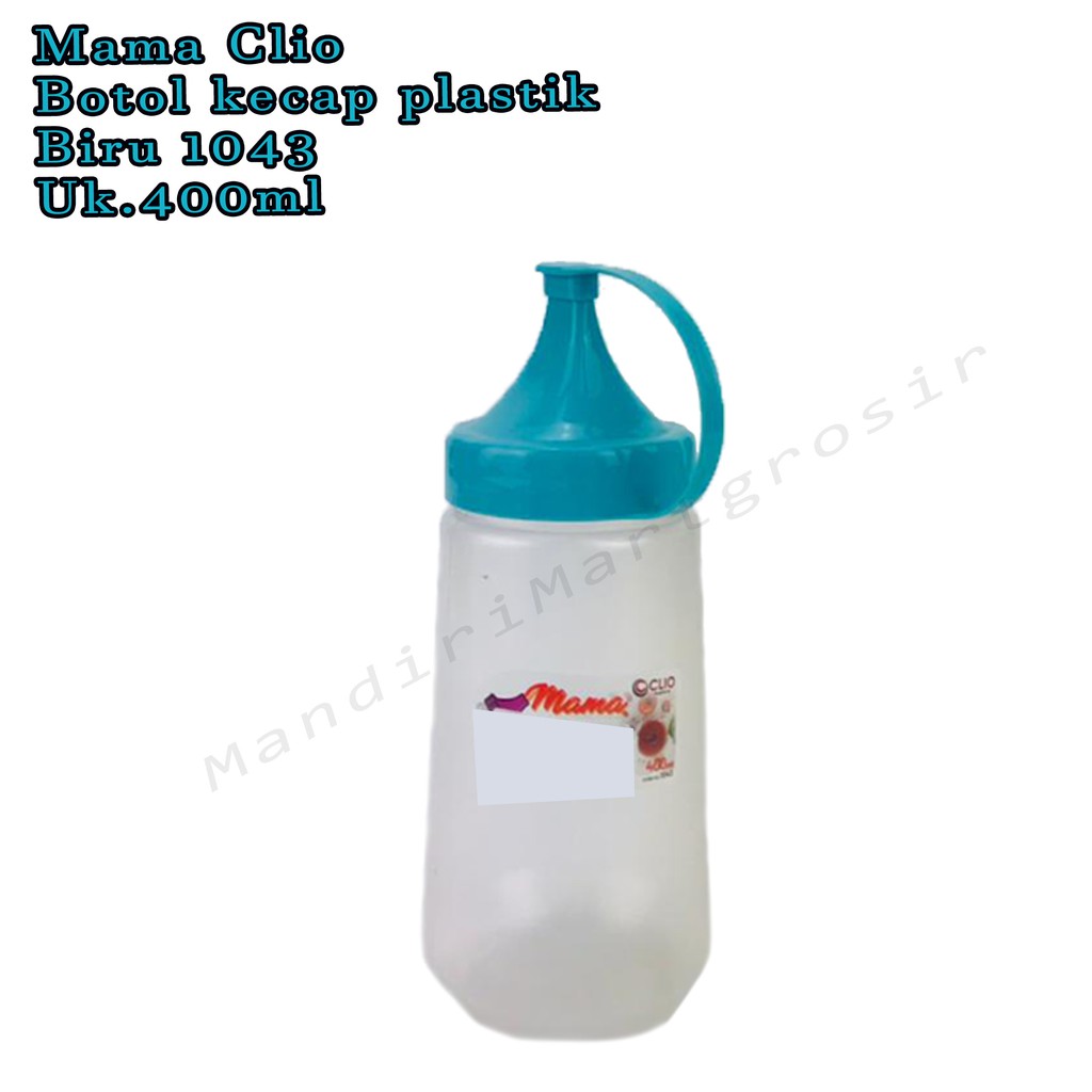 Botol Kecap plastik *Mama Clio * Biru 1043 * 400ml